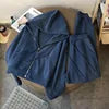 New Hooded Sweatshirt with Thick Velvet and Loose, Casual, Fashionable and Versatile Two Piece Jacket