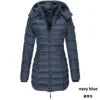 New Winter Women'S Cotton-Padded Jacket Women'S Mid-Length Slim Cotton Jacket Warm Down Jacket