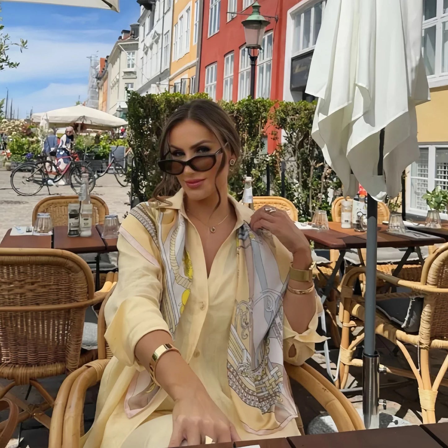 Women's Clothing 2025 New Fashion Cotton and Linen Solid Color Loose Long Sleeved Shirt Casual Suit Pants Two-piece Set