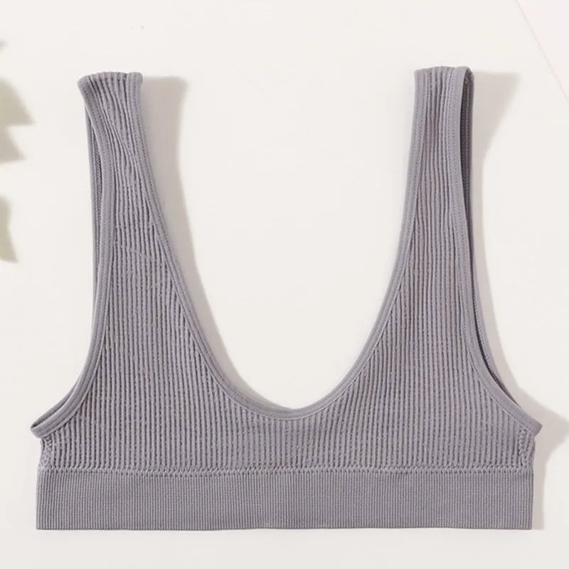 Women Push Up Bras Deep-U Shape Brassiere Small Cup Bralette Non-wire Seamless Underwear Female Comfy Sexy Lingerie Intimates