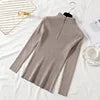 Hot Sale Long Sleeves Women Turtleneck Sweater Autumn Winter High Quality Warm Blouse Slim Women's Solid Color Knitwear Sweater