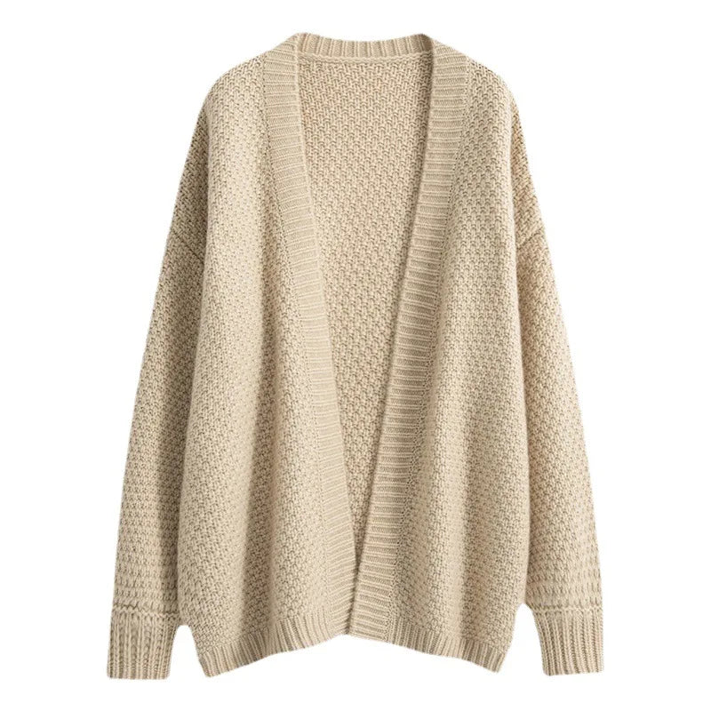 Fall Winter Cotton Sweater Cardigan Women's New Fashion Knitted Cardigan Coat Tops Woman Loose Casual Sweater