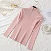 Hot Sale Long Sleeves Women Turtleneck Sweater Autumn Winter High Quality Warm Blouse Slim Women's Solid Color Knitwear Sweater