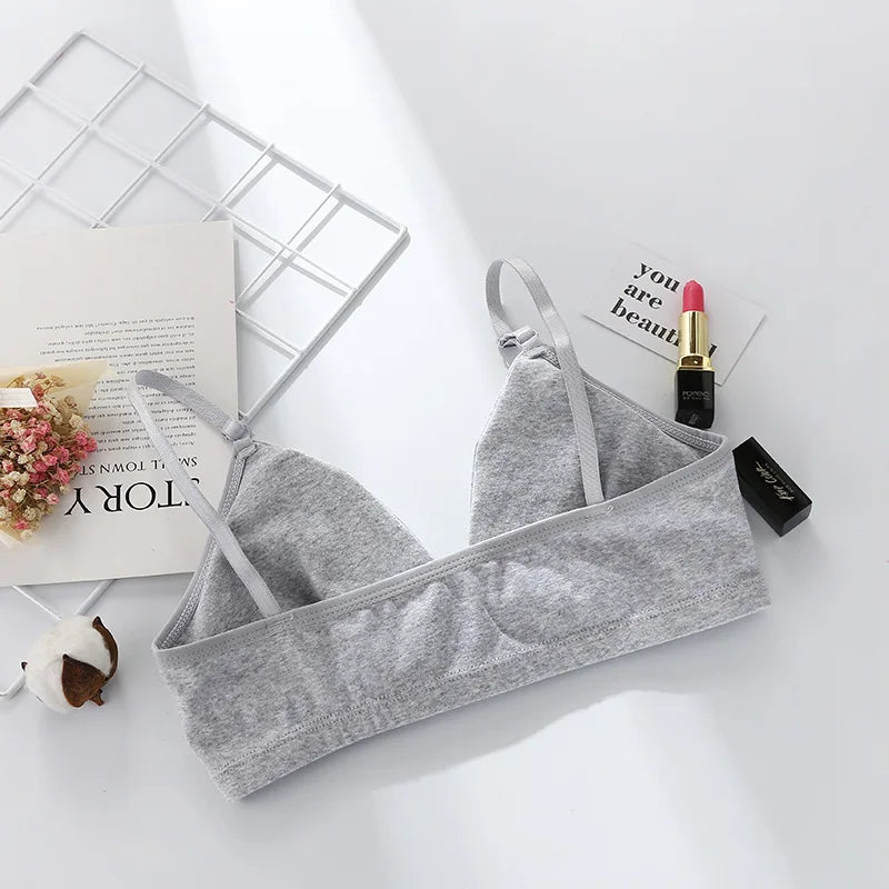 Seamless Bras For Women Push Up Bra Tops Non-Wire Brassiere Sexy Lingerie Comfort Bra V Neck Solid Color Underwear
