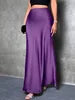 2025 Spring and Summer Hot New Style Silk Satin Skirt High Quality Slim Fit Simple A- Line Women Long Skirt