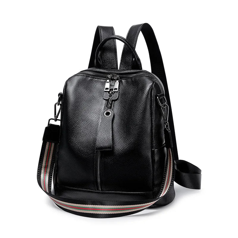 High Quality Girls Genuine Real Leather Backpack Casual Shoulder Bag Full Grain Cowhide Luxury Handbag for Lady Girl Wholesale