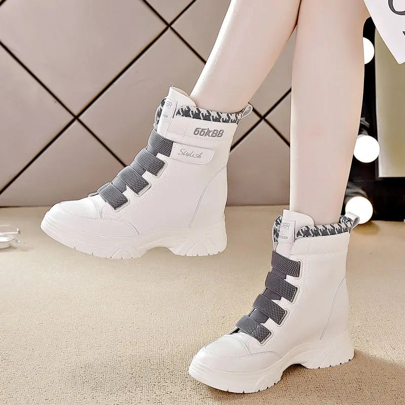 Winter Boots for Women High Quality Genuine Leather Ladies Boots Thick Casual Women Boots