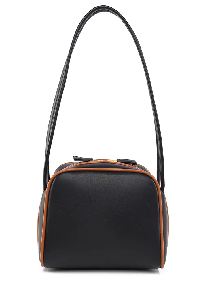 2025 Women's High-End Shaped Single-Shoulder Bag Vintage Style Two Fashionable Simple Business Design