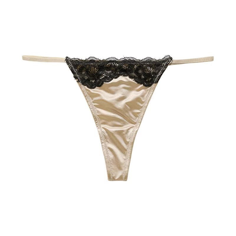 3PCS Women Hollow Out Underwear Women Panties Heart Accessory High Waist Sexy Secret Lace G-string Thong Brief Seamless Panty