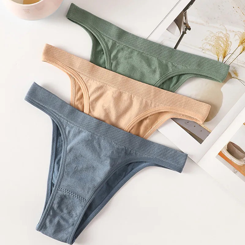 1PC/2PCS Women's Thongs Seamless Underwear Brazilian Panties Sexy G-String Female Bottoms Sexy Lingerie High Cut Leg Pantys M-L