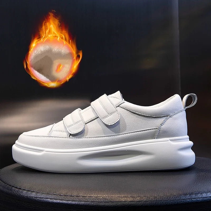 New Hot Selling All-match Thick-soled Genuine Leather Velcro Casual Flat Shoes