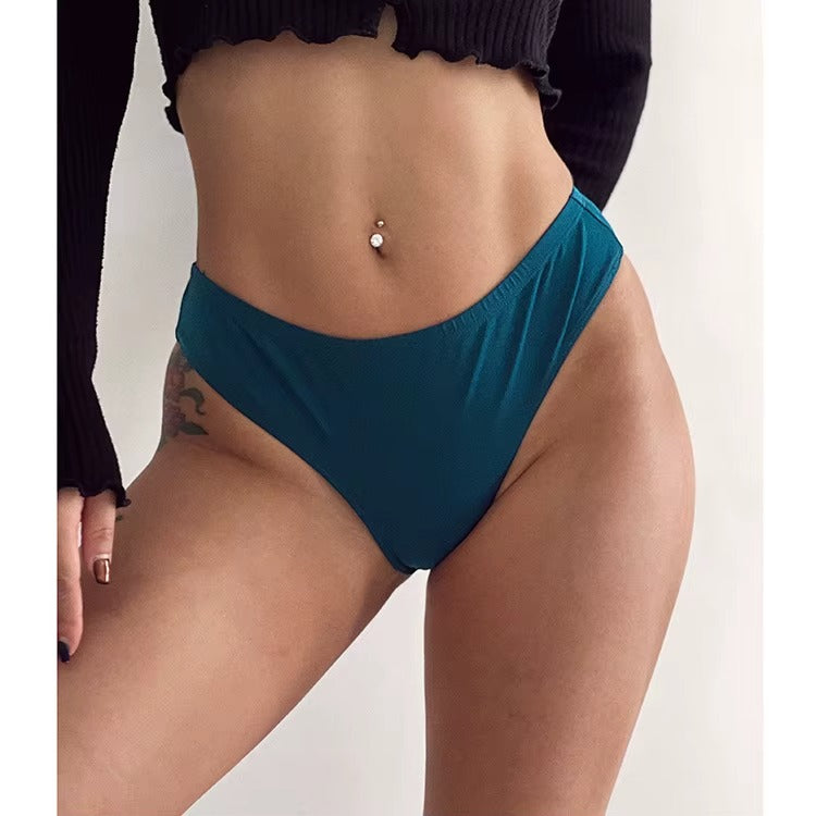 Women's Thongs Invisible Reusable Sexy Seamless C Strings T Back High Waist Panties Sexy G-string Lingeries for Women