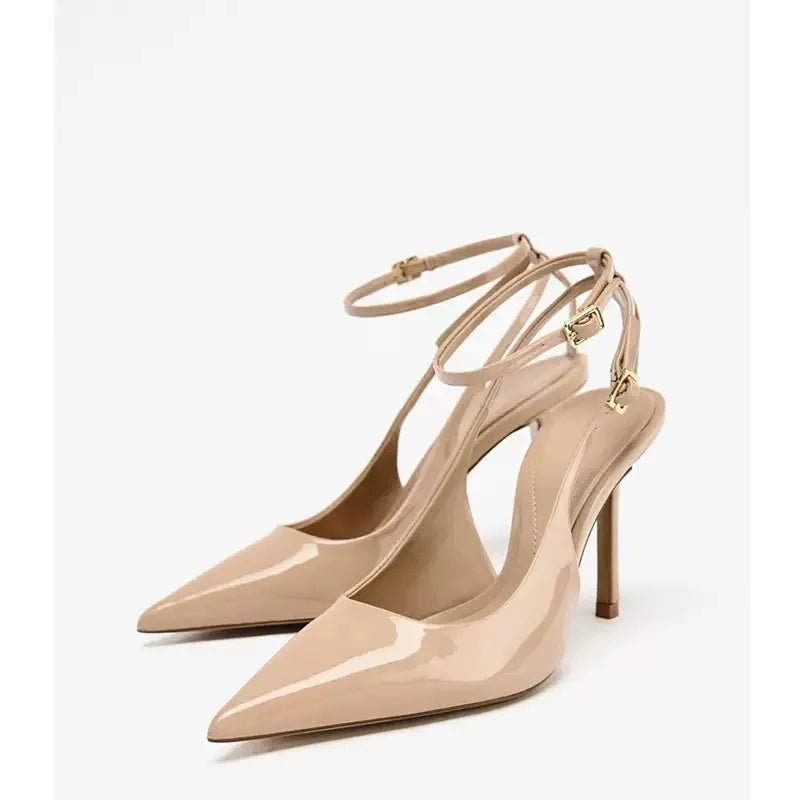 Pointed Talons Aiguilles Sexy Spike Heels Slingback Heels Sandal Heels
