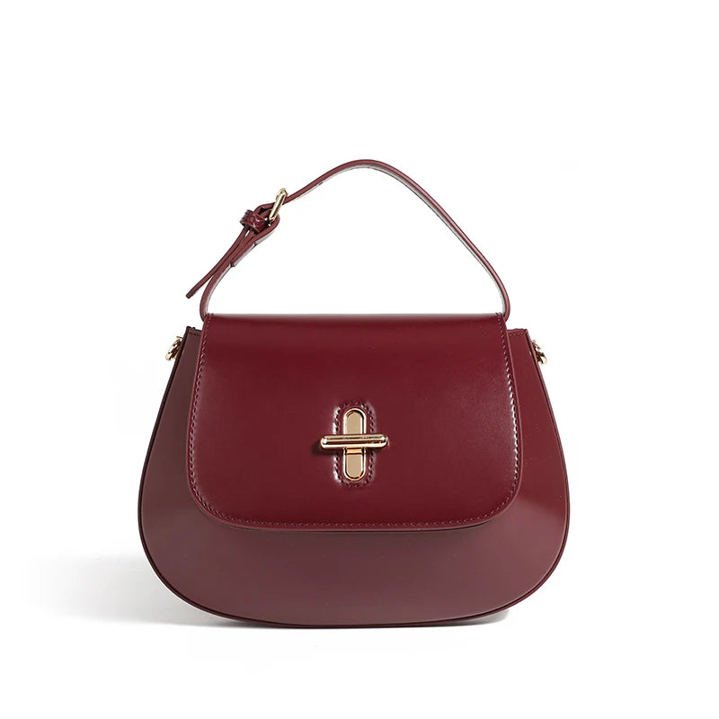 Custom Vintage Shoulder Small Flap Real Leather Ladies Handbags Low Price Fashionable Crossbody Bags for Women Saddle Bags Style