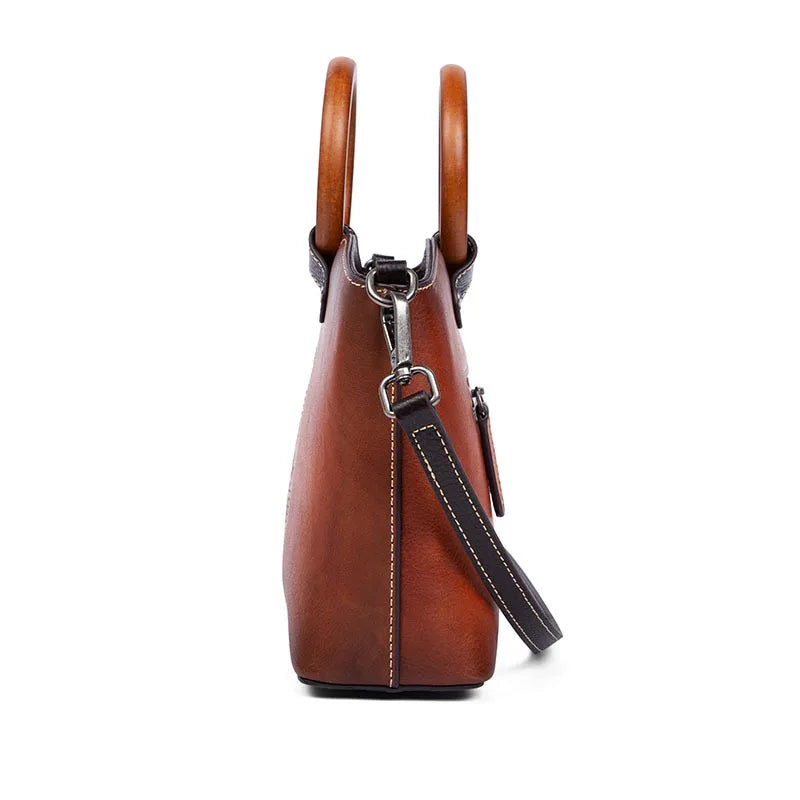 Fashion Vintage Designer Ladies Bags Genuine Leather Women's Handbags for Women , Ladies