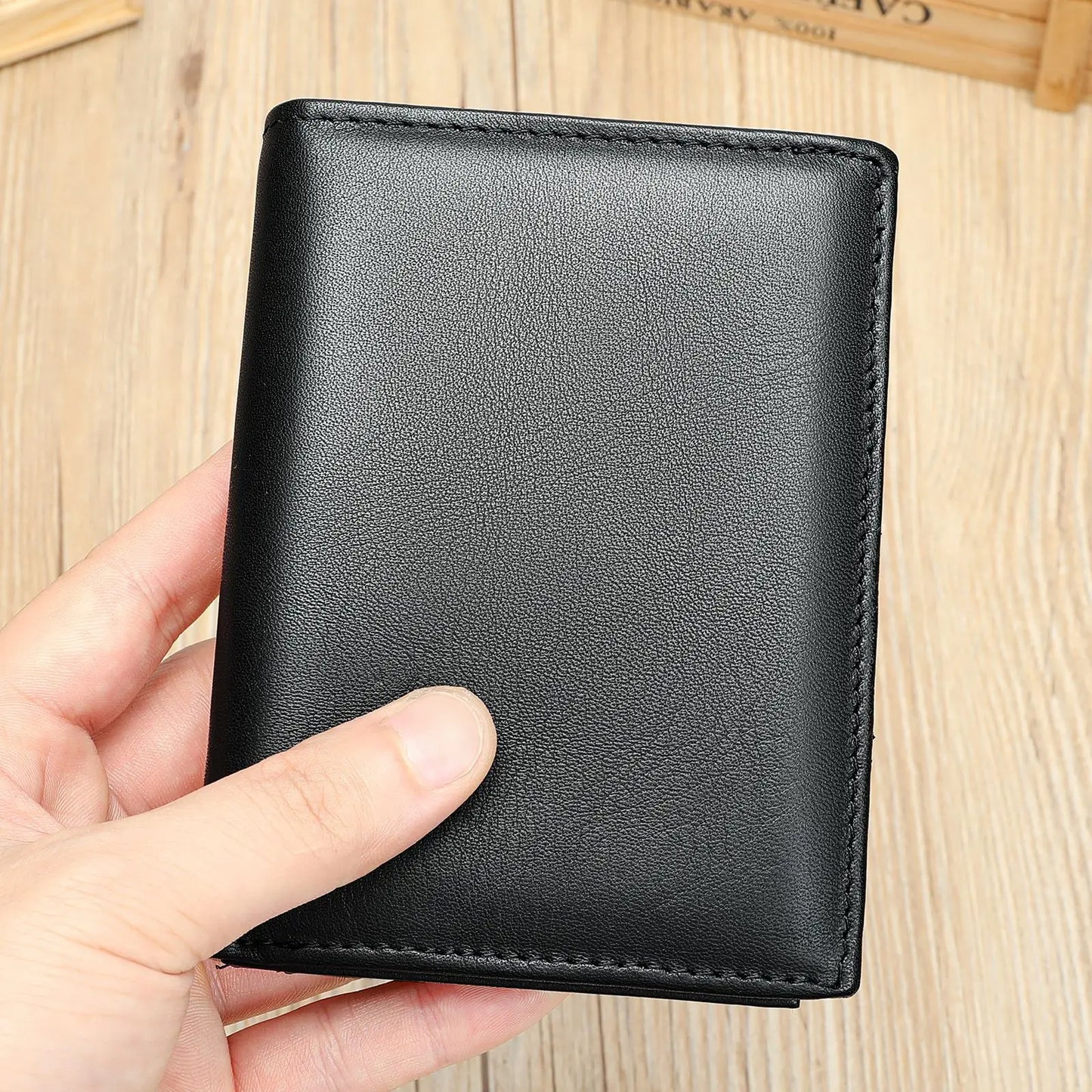 Factory Real Leather Bifold Business Man Wallet Multicard Men Leather Wallet