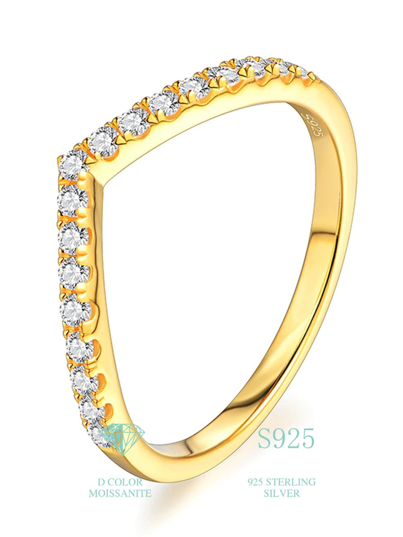 Cluster GRA Certified Moissanite Diamond Ring 925 Sterling Sliver Iced Out Hip Hop Tennis Eternity Band Cuban Link Fine Jewelry
