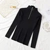 Hot Sale Long Sleeves Women Turtleneck Sweater Autumn Winter High Quality Warm Blouse Slim Women's Solid Color Knitwear Sweater
