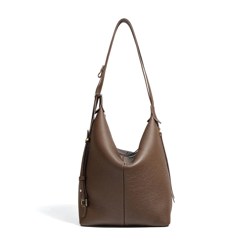 Fashionable Genuine Leather Handbag Multi Functional Cowhide Leather Cross Body Female Handbags Tote Bag