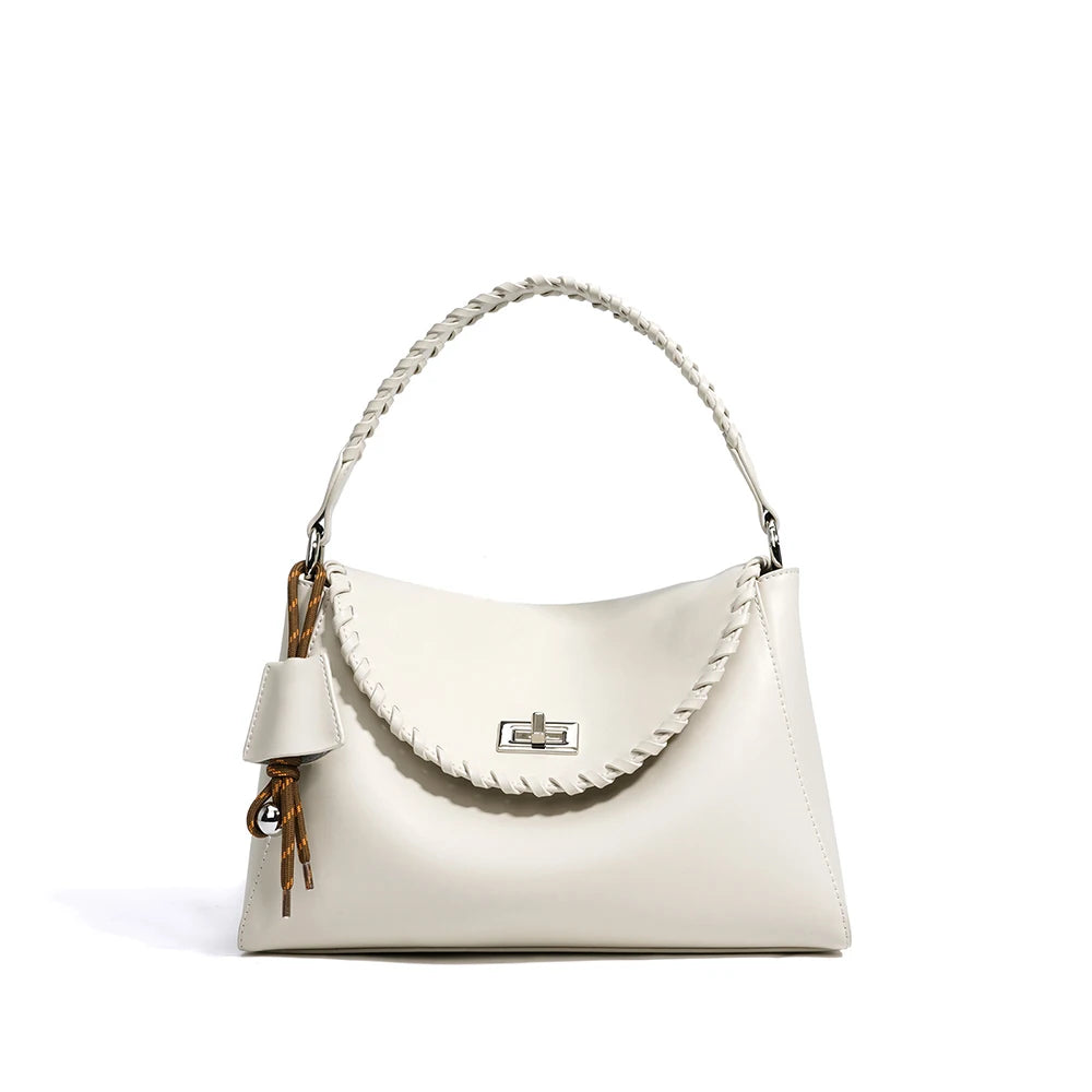 New Genuine Cowhide Leather Arrival Designer Women Handbag Fashion High Quality Cowhide Ladies Shoulder Bag Crossbody Bag