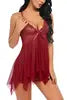 Women's Sexy Lingerie Set Transparent Lace Underwear Romantic Lingeries Set Sexy Bra Dress and Thong Sets for Woman