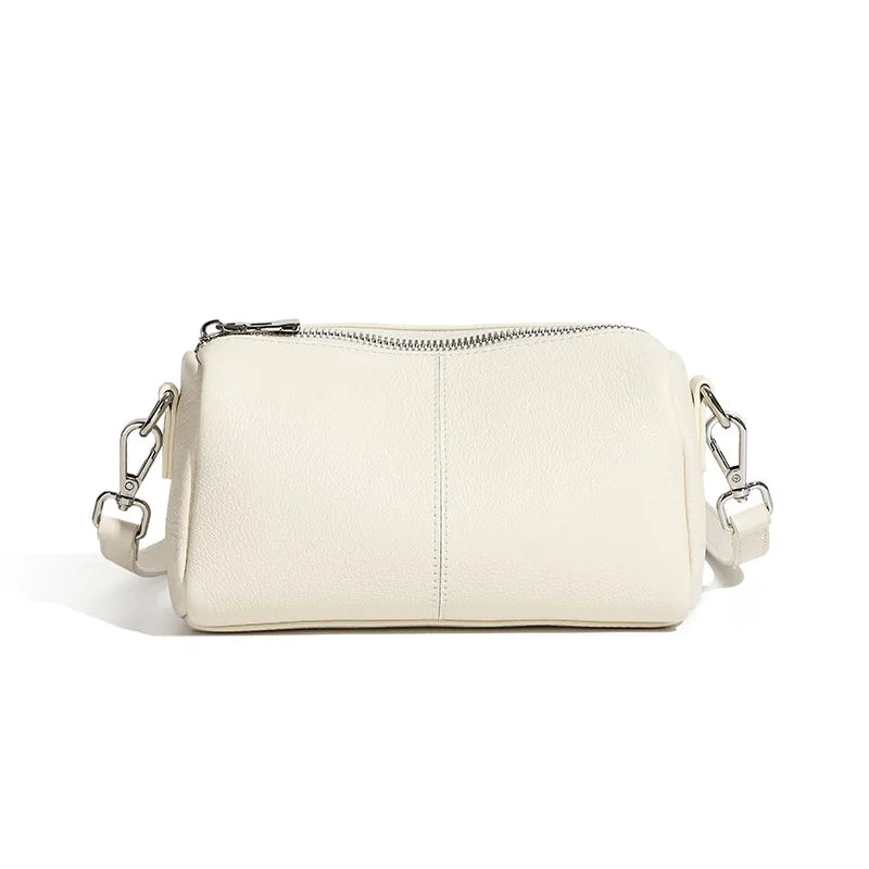 Latest Fashion Women Genuine Leather Cross Body Hand Bags for Ladies Cowhide Shoulder Bags Small Camera Purse Without Logo