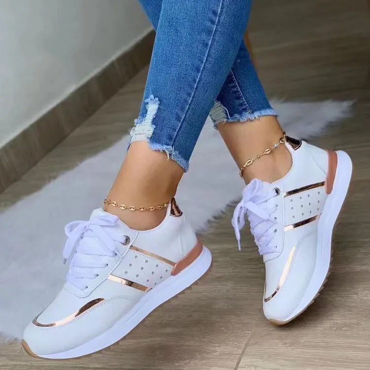 New Spring Design Running Shoes Fashion Woman Casual Platform Shoes