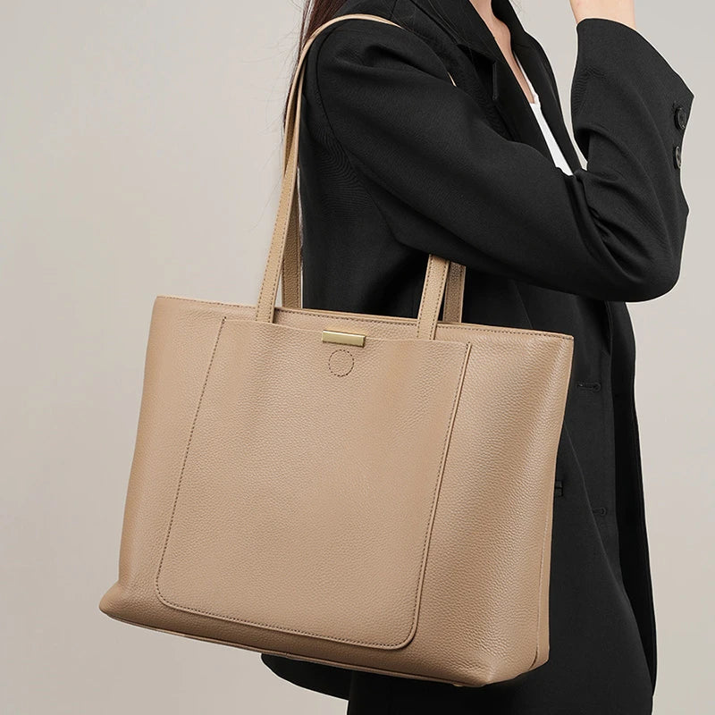 2026 Fashion Large Women Tote Bags Personalized Custom Logo Genuine Leather Shoulder Luxury Bag for Women Handbags