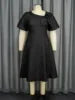 Plus Size African Jacquard Party Dress for Women - Elegant A-Line Evening Gown for Curvy Fashion