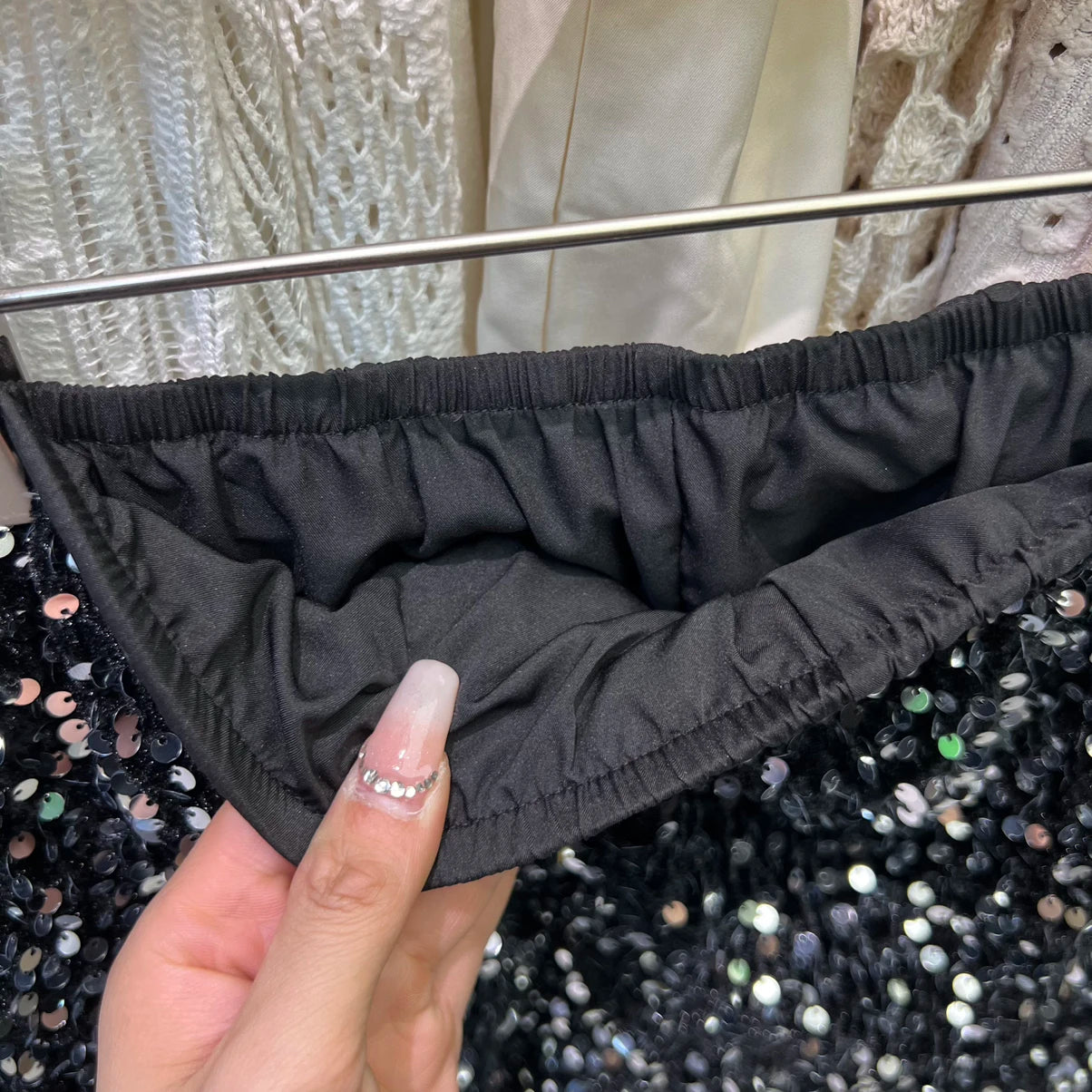 2025 Mini Skirts Women Sexy Sequin Bodycon Club Skirts for Women Spring New Style Wholesale Mini Skirts