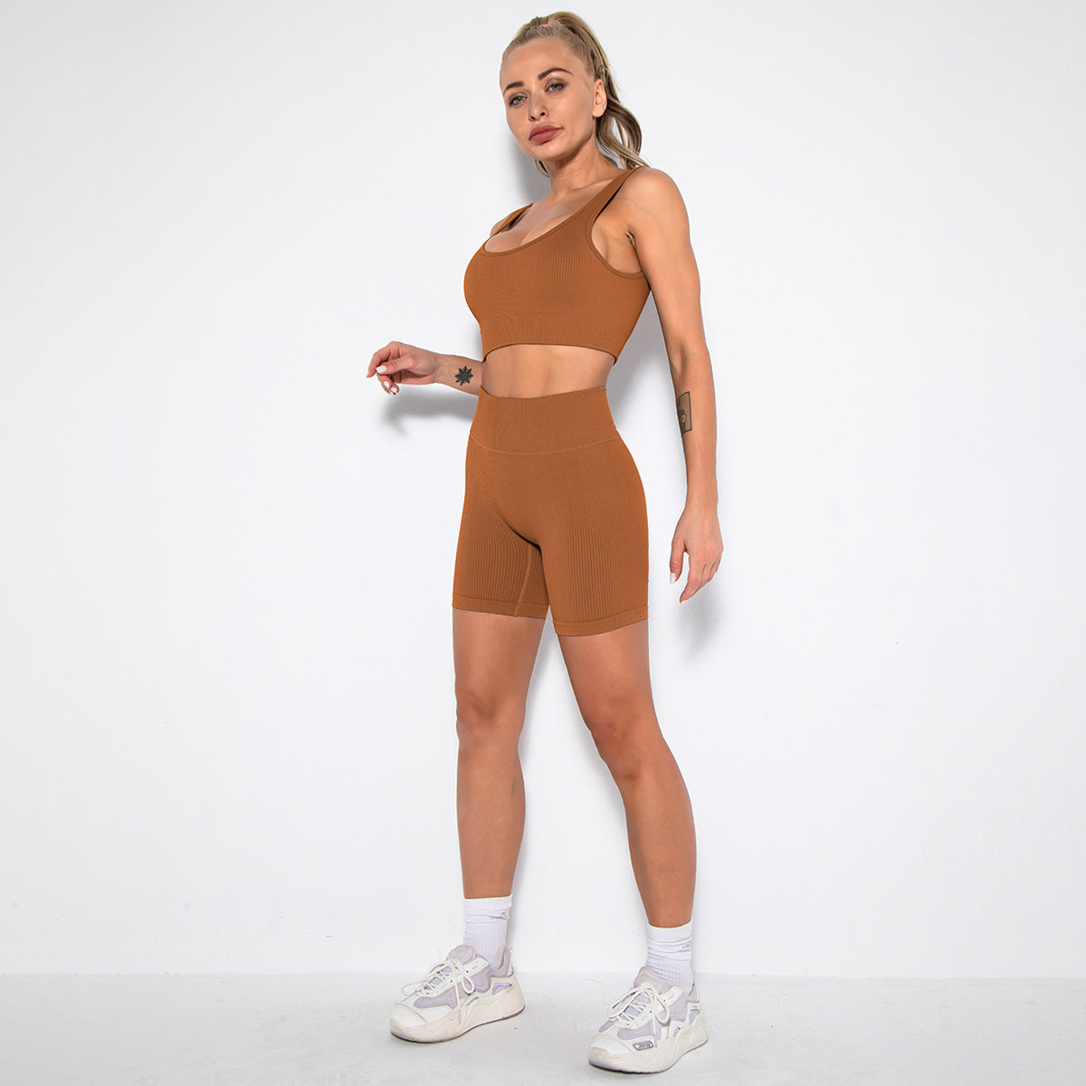 Seamless Sport Bra Women's Lingerie Fitness Yoga Running Vest Underwear Padded Crop Tops Underwear Push Up Gym Top Bras