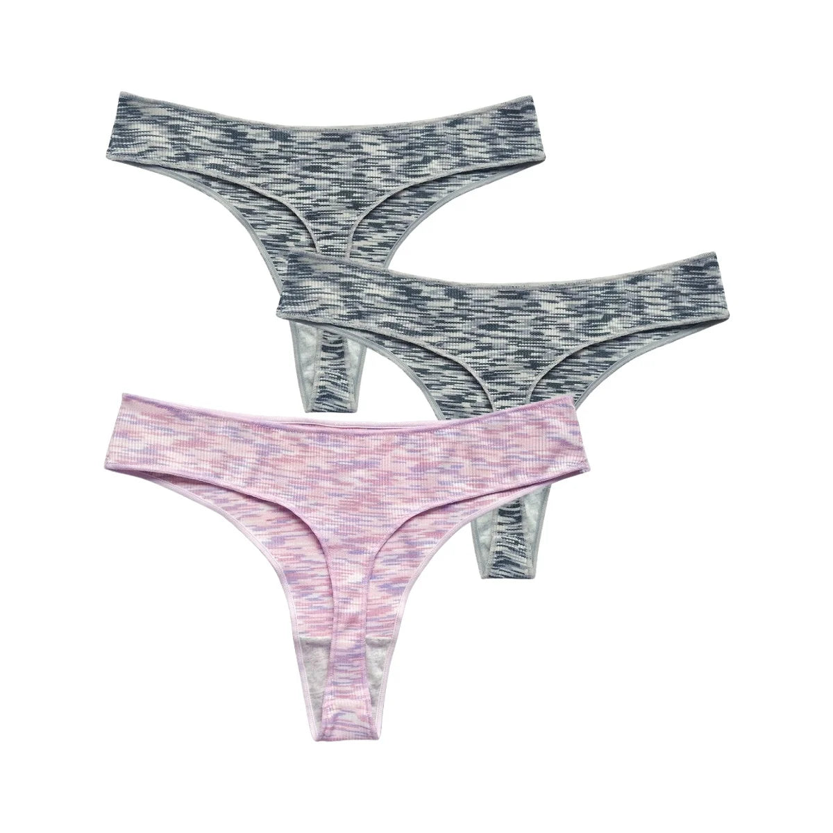 3Pcs/Set Women Panties Low Rise G-string Seamless Underwear Female Underpants Comfort Panties Sexy Lingerie S-XL Thongs