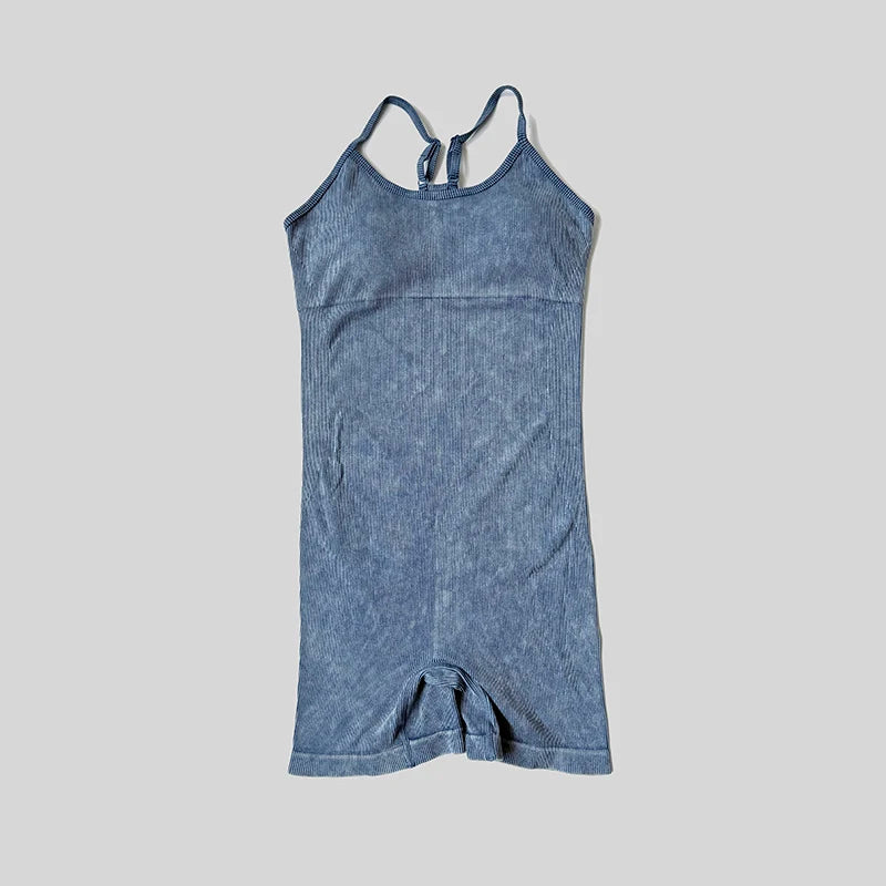 New Seamless One Piece Short Jumpsuit Yoga Clothes Sportswear Women's Gym Push Up Workout Fitness Sports Bodysuit Yoga Suit