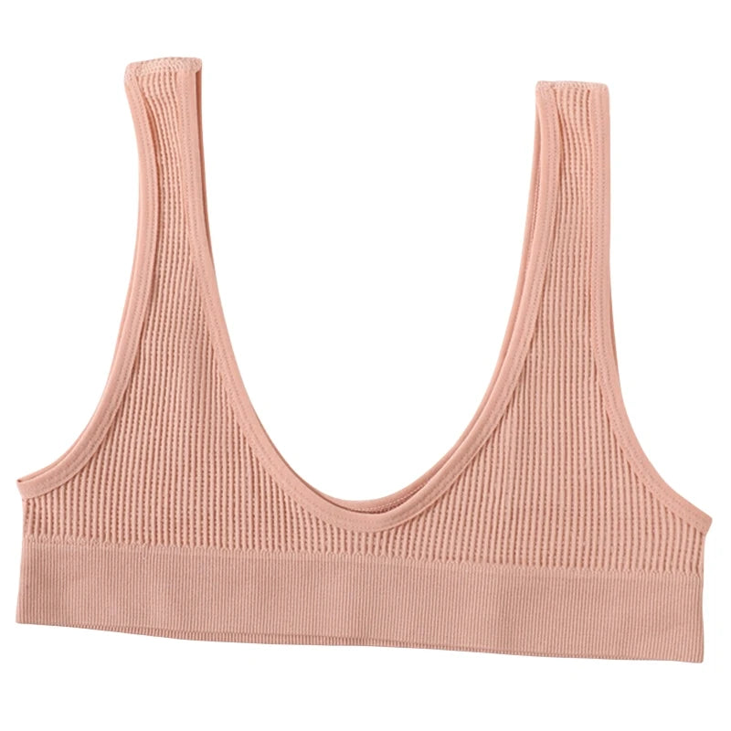 3Pcs/Set Seamless Bras For Women Push Up U Shape Bra Nonwire Underwear Female Sexy Lingerie Sport Bra Tops Comfort Intimates