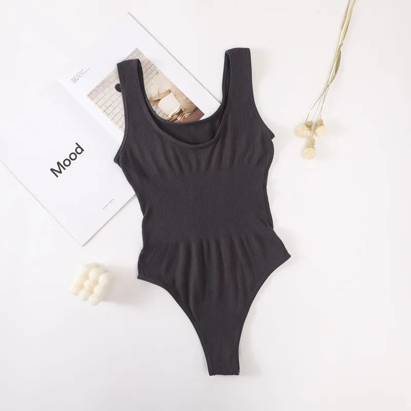 Bodysuit Bodyshaper Women Tummy Control Shapewear Slimming Underwear Girls U Back Tops Sexy Thongs Female Seamless Jumpsuit