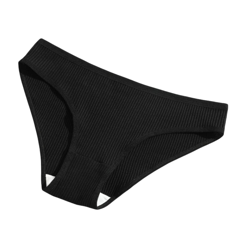 10Pcs/Set Cotton Briefs Breathable Panties Women Low Waist Briefs Sports Solid Color Seamless Underwear Female Underpants S-XXL