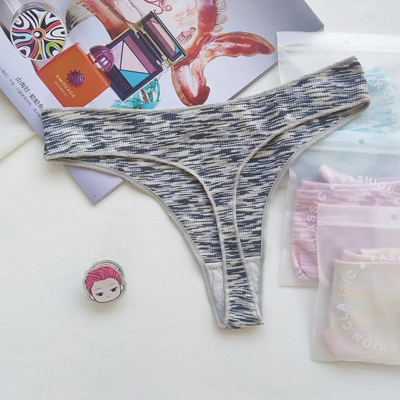 3Pcs/Set Women Panties Low Rise G-string Seamless Underwear Female Underpants Comfort Panties Sexy Lingerie S-XL Thongs
