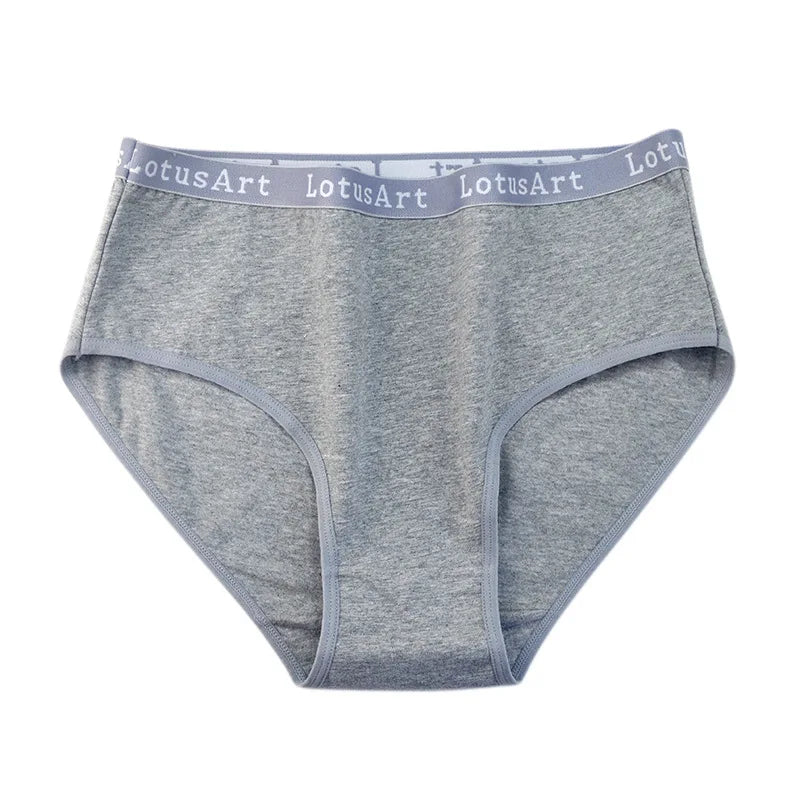 4Pcs/Set Cotton Letter Belt Panties Women's Underwear Sexy Low Waist Briefs Female Stretch Comfortable Breathable Lingerie