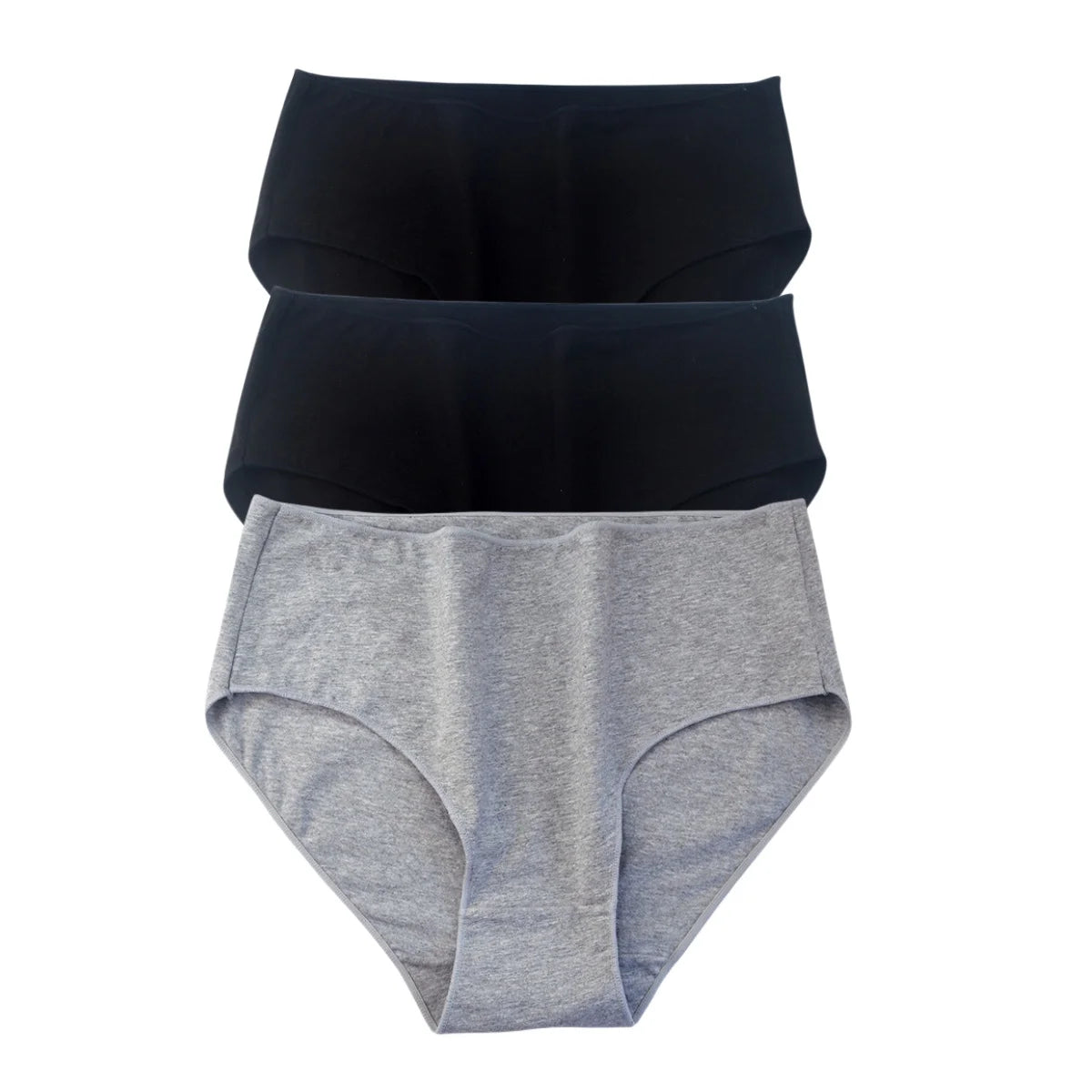 3Pcs/Set Cotton Panties Women High Waist Briefs Breathable Comfort Underwear Female Underpants Solid Color Intimates M-2XL Panty