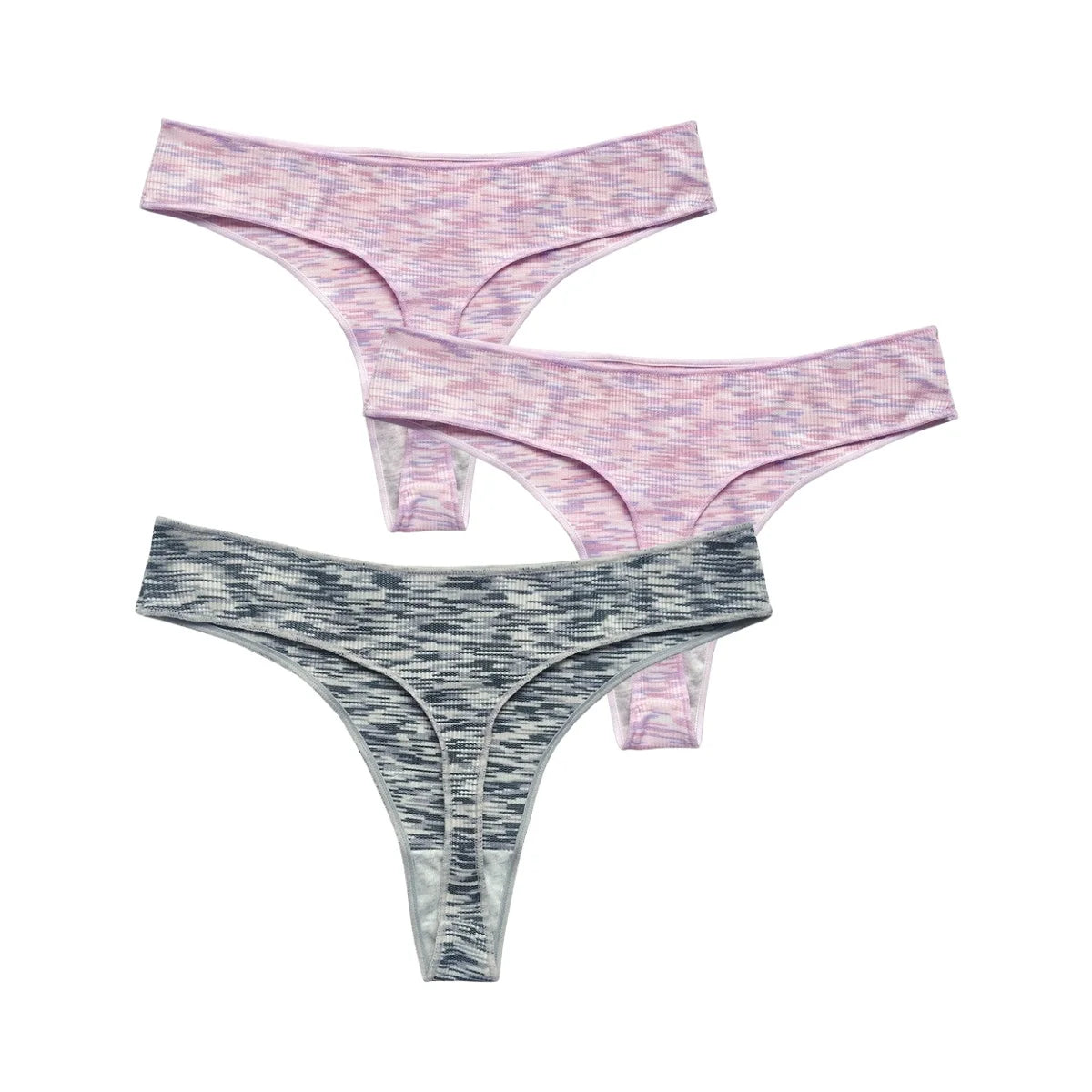 3Pcs/Set Women Panties Low Rise G-string Seamless Underwear Female Underpants Comfort Panties Sexy Lingerie S-XL Thongs