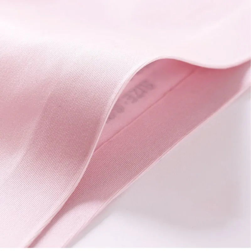 10Pcs/Set Panties G-string Women Seamless Ice Silk Underwear Female Bikini Lingerie Soft Sports Thongs Low Waist Pantys