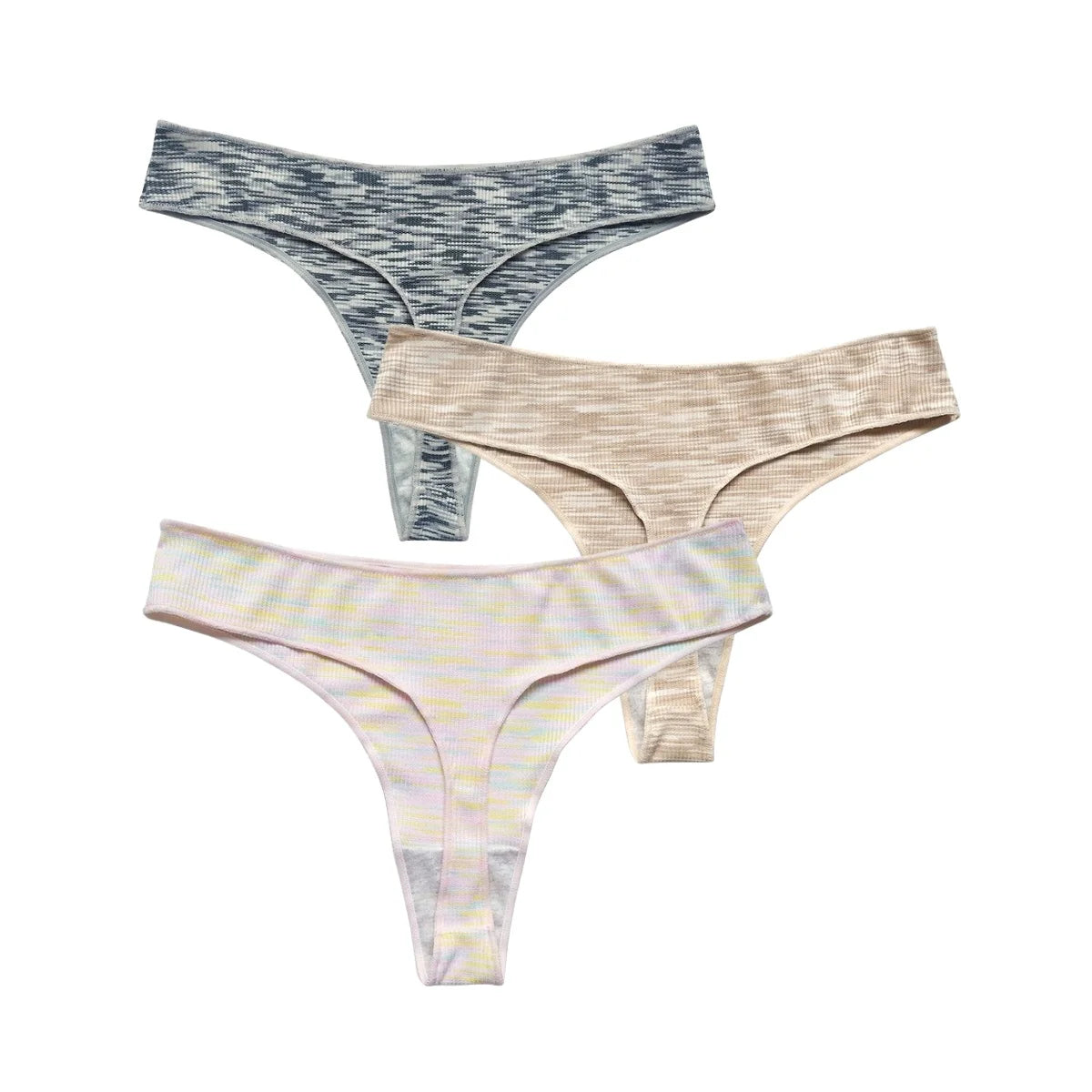 3Pcs/Set Women Panties Low Rise G-string Seamless Underwear Female Underpants Comfort Panties Sexy Lingerie S-XL Thongs