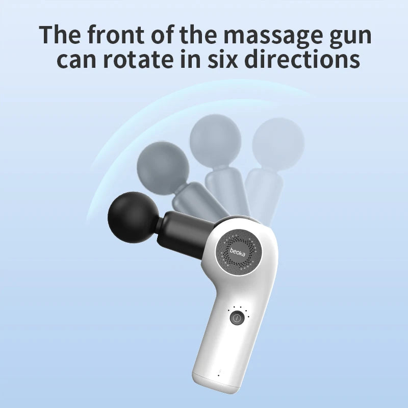 Beoka Professional Massage Gun - Mini Deep Tissue Percussion Massager with 4 Heads, Electric Muscle Vibrating Therapy