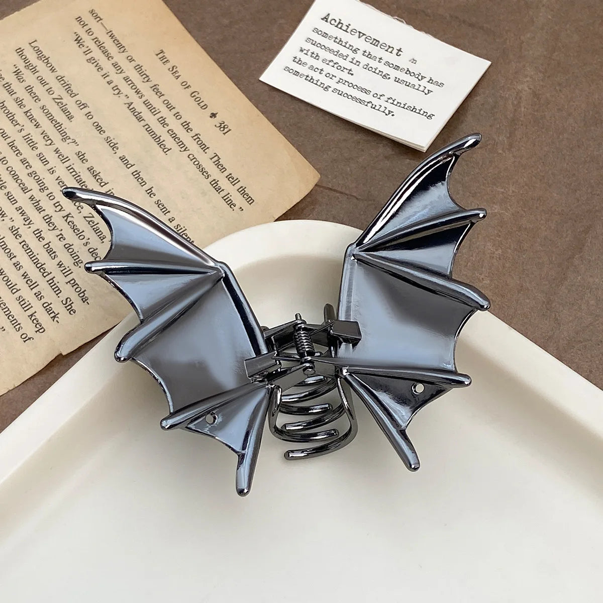 NEW Alloy Bat Hair Claw Minimal Design Large Size Hair Claw Clips Hair Accessories for Women Girls