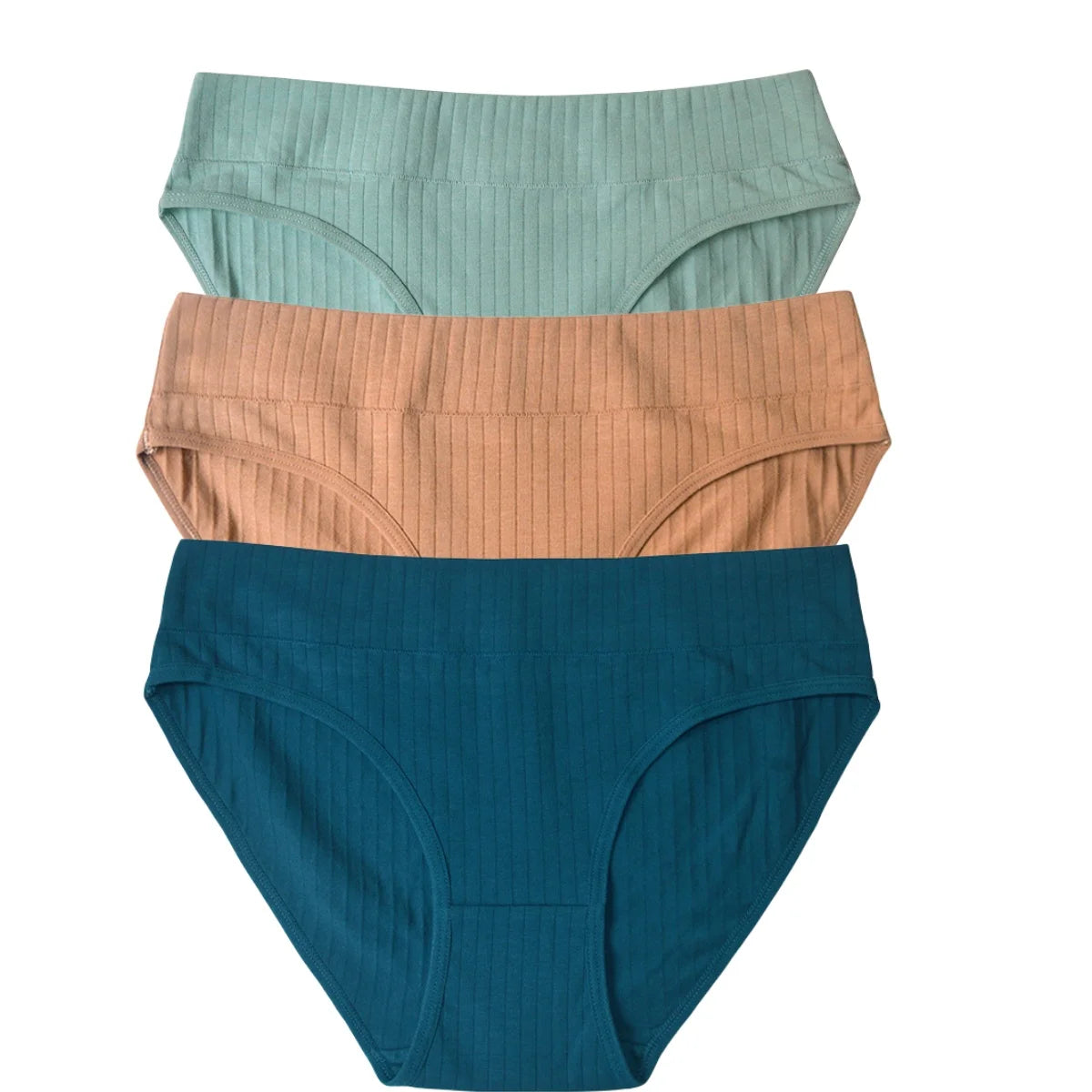 3Pcs/Set Cotton Panties Women Low Waist Briefs Solid Color Underwear Comfort Breathable Panty Sexy Lingerie M-XL Intimates