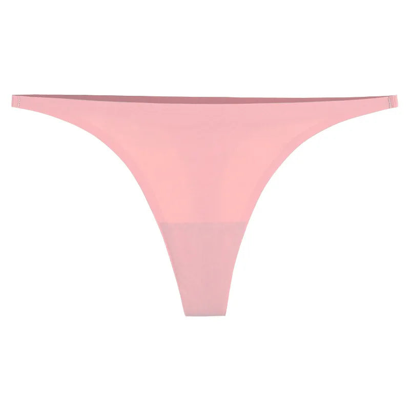 Seamless Panties Women Ice Silk Thongs Fashion Female Underwear Sexy Lingerie Sports Comfort G-Strings Invisible Pantys