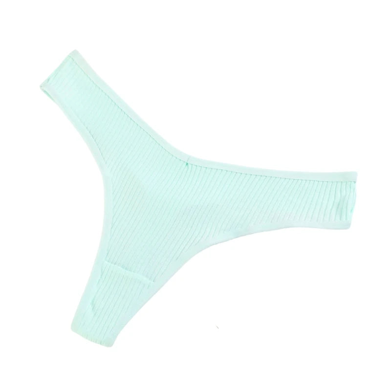 4Pcs/Set Women Cotton Panties Sexy V Waist Thongs M-XXL G-string Female Underpants Solid Color Comfortable Girls Lingerie