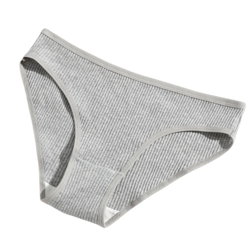 10Pcs/Set Cotton Briefs Breathable Panties Women Low Waist Briefs Sports Solid Color Seamless Underwear Female Underpants S-XXL
