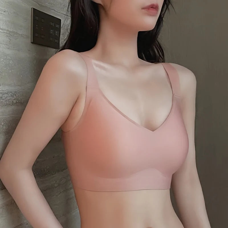 Push-Up Seamless Bra For Women Comfort Padded Bra Non-wire Underwear Adjust Wide Straps Sexy Lingerie Female Intimates M-3XL