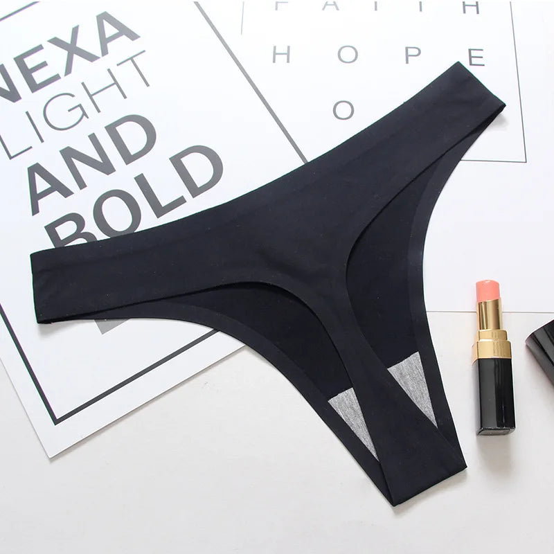 10Pcs/Set Panties G-string Women Seamless Ice Silk Underwear Female Bikini Lingerie Soft Sports Thongs Low Waist Pantys